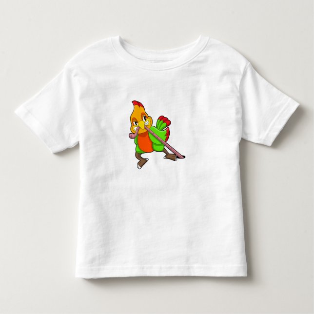 Camiseta De Bebé Parrot with Worm (Anverso)