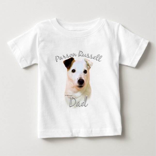 Camiseta De Bebé Parson Russell Terrier (suave) Papá 2 (Anverso)