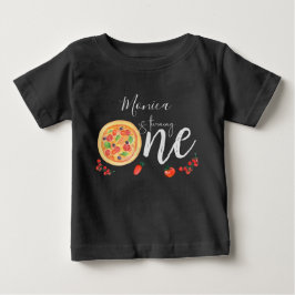Camiseta De Bebé Parte de diversión, primer cumpleaños de pizza