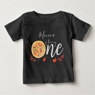 Camiseta De Bebé Parte de diversión, primer cumpleaños de pizza