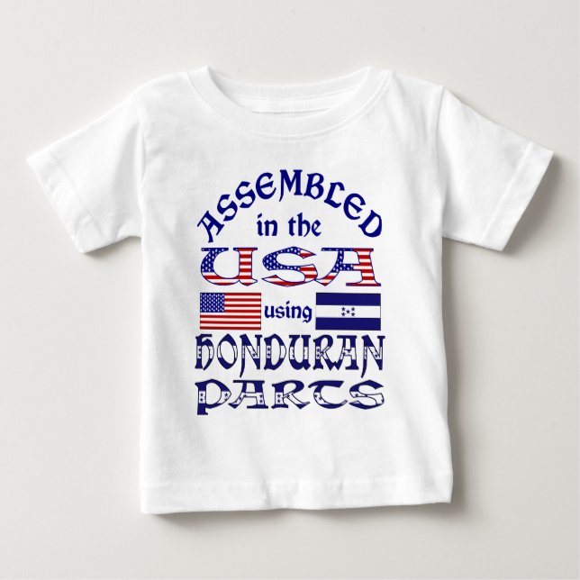 Camiseta De Bebé Parte delantera de Honduras (Anverso)