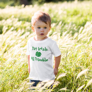 Camiseta De Bebé Parte irlandés, todos los problemas en el Día de S