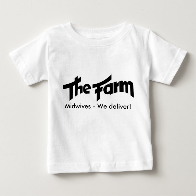 Camiseta De Bebé ¡Parteras de The_Farm - entregamos! (Anverso)
