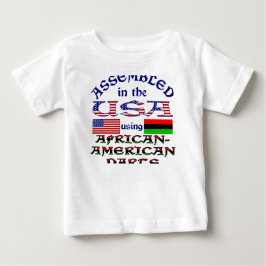 Camiseta De Bebé Partes afroamericanas