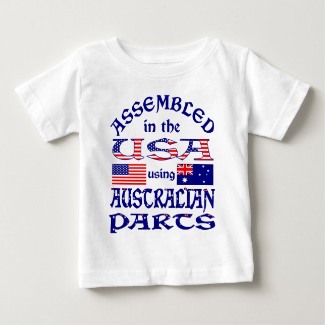 Camiseta De Bebé Partes de Australia (Anverso)
