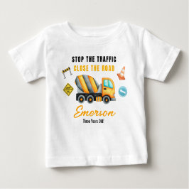 Camiseta De Bebé Partido de Cumpleaños de la Construcción