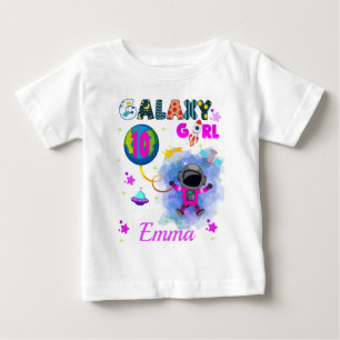 Camiseta De Bebé Partido de cumpleaños del Chica de Galaxia del Esp