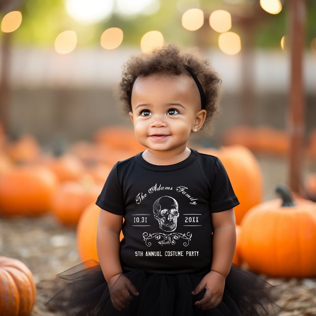 Camiseta De Bebé Partido de Halloween Personalizado de la Calavera  (Subido por el creador)