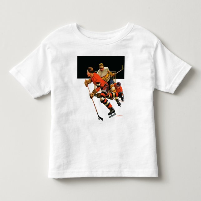 Camiseta De Bebé Partido del hockey sobre hielo (Anverso)