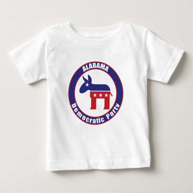 Camiseta De Bebé Partido Demócrata de Alabama (Anverso)