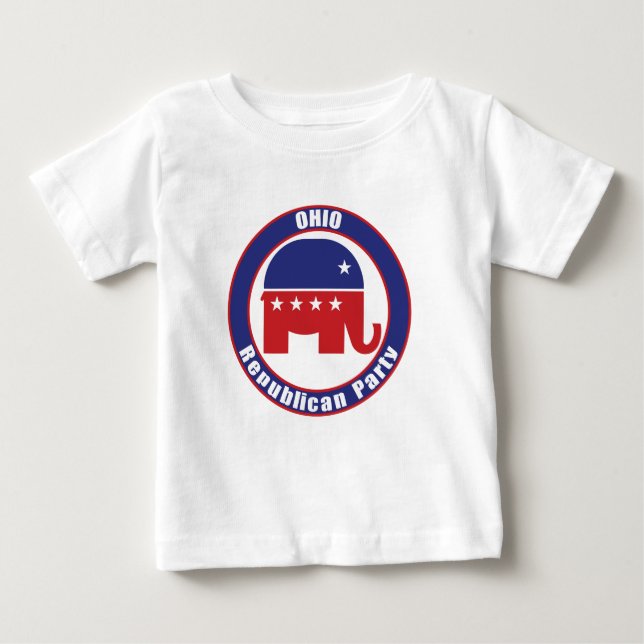 Camiseta De Bebé Partido Republicano de Ohio (Anverso)