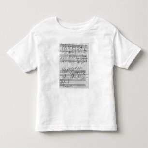 Camiseta De Bebé Partitura musical manuscrita
