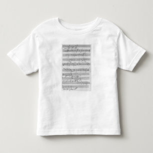 Camiseta De Bebé Partitura musical manuscrita