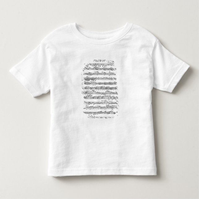 Camiseta De Bebé Partitura para la insinuación a 'Egmont (Anverso)
