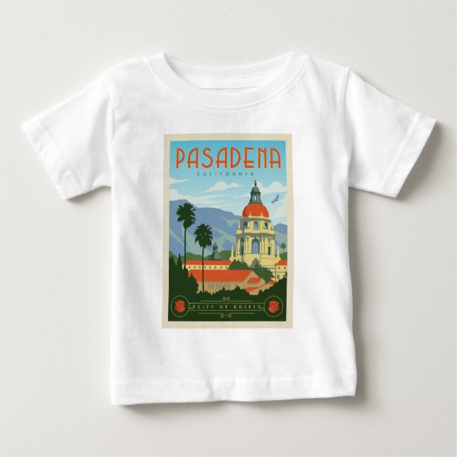 Camiseta De Bebé Pasadena, CA (Anverso)