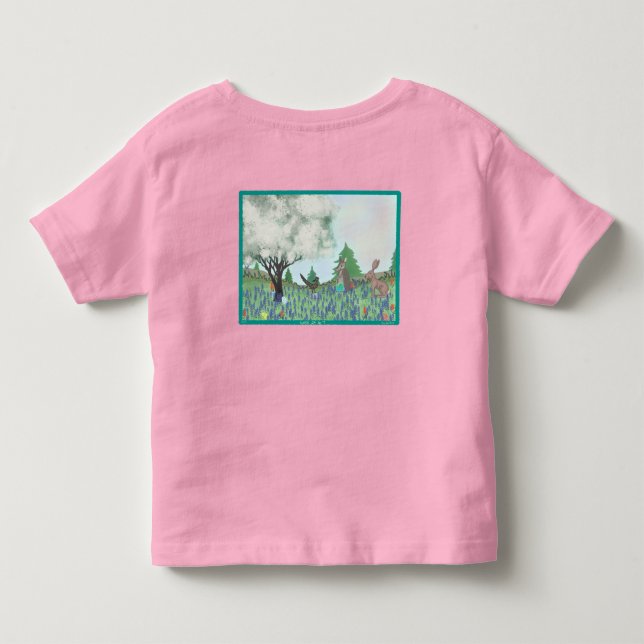 Camiseta De Bebé Pascua abajo en Texas - Rosa (Reverso)