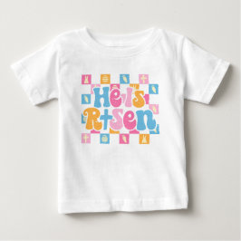 Camiseta De Bebé Pascua Cristiana Cuadrillé Él ha Resucitado