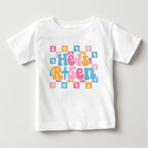 Camiseta De Bebé Pascua Cristiana Cuadrillé Él ha Resucitado