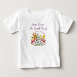Camiseta De Bebé Pascua de Acuarela Linda
