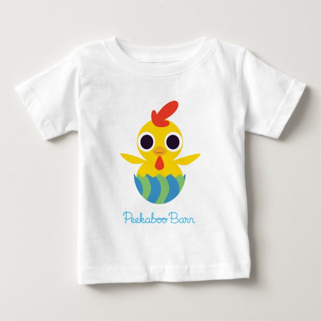 Camiseta De Bebé Pascua de Peekaboo Barn | Bandido de la polluela 2 (Anverso)