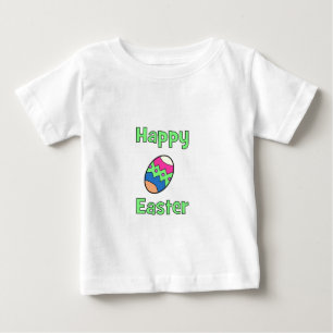 Camiseta De Bebé Pascua feliz con el huevo