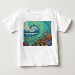 Camiseta De Bebé "Pasear por las olas: Ocean Vibes Tee"
