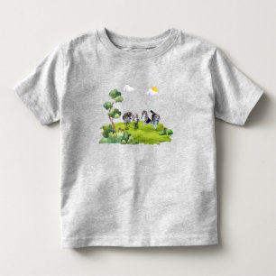 Camiseta De Bebé Paseo de Perros - Aventura al Aire Libre de Niño y