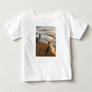 Camiseta De Bebé Paseo del atardecer con mamá