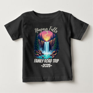 Camiseta De Bebé Paseo en Niagara Falls Vacaciones Familiares Viaje