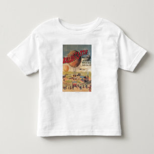 Camiseta De Bebé Paseos del globo prisionero en un poster de la