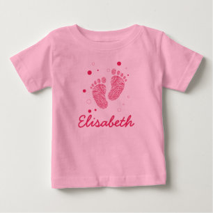 Camiseta De Bebé Pasitos de niña