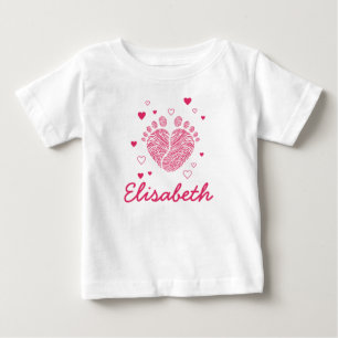 Camiseta De Bebé Pasitos de niña