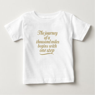 Camiseta De Bebé Paso de oro hacia adelante