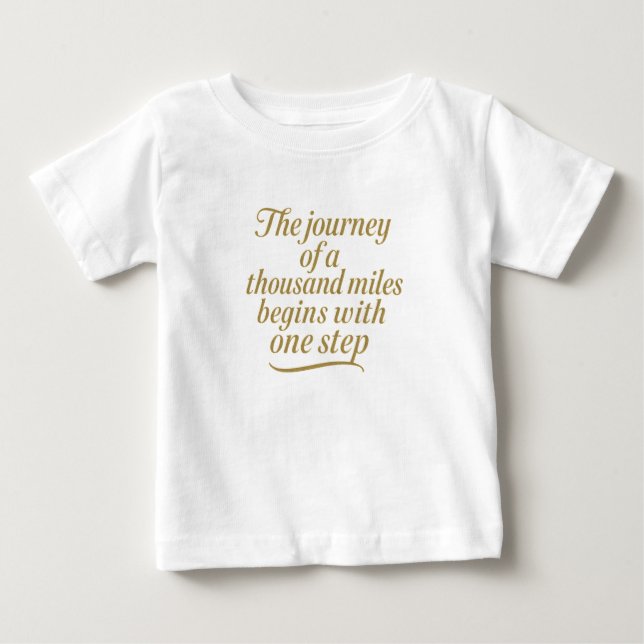 Camiseta De Bebé Paso de oro hacia adelante (Anverso)