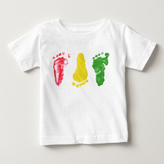 Camiseta De Bebé Pasos bebe rasta (Anverso)