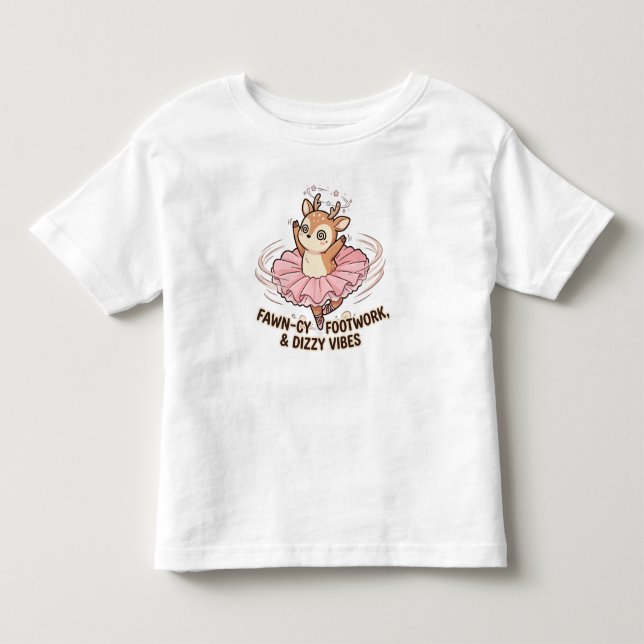 Camiseta De Bebé Pasos de Ciervo Mareado (Anverso)