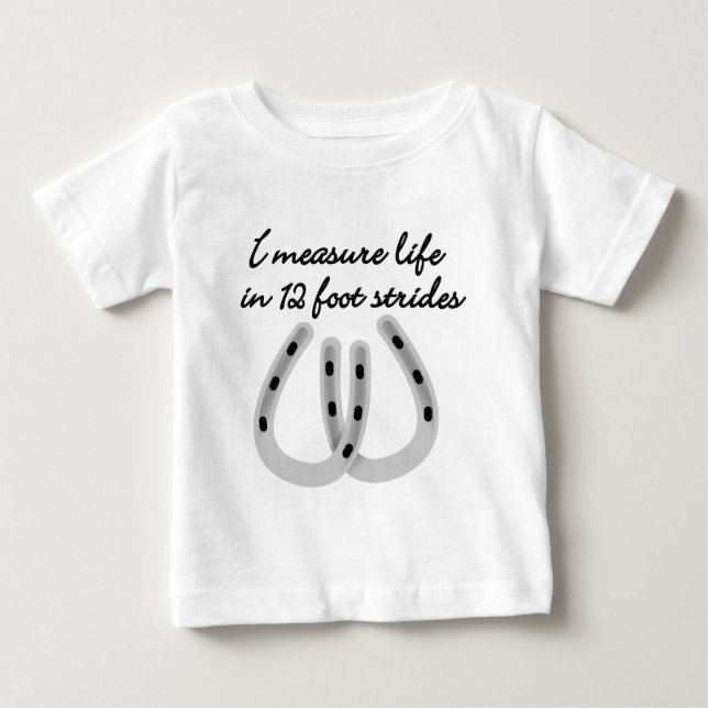 Camiseta De Bebé Pasos grandes de 12 pies (Anverso)