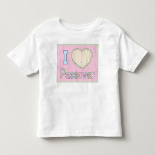 Camiseta De Bebé Passover Toddler Shirt 2T-6T Amo la Pascua