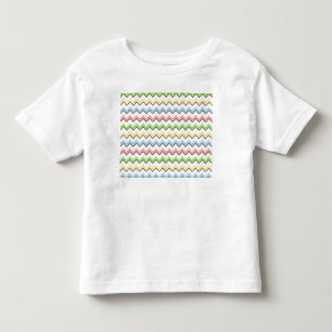 Camiseta De Bebé Pastel Chevron-Drop Shadow por Shirley Taylor