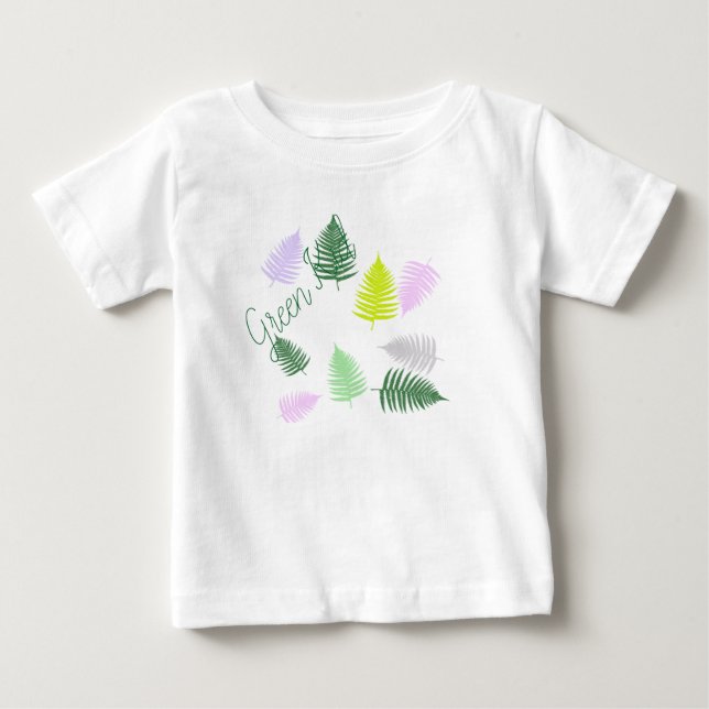 Camiseta De Bebé Pastel Colours Lucky Fern (Anverso)