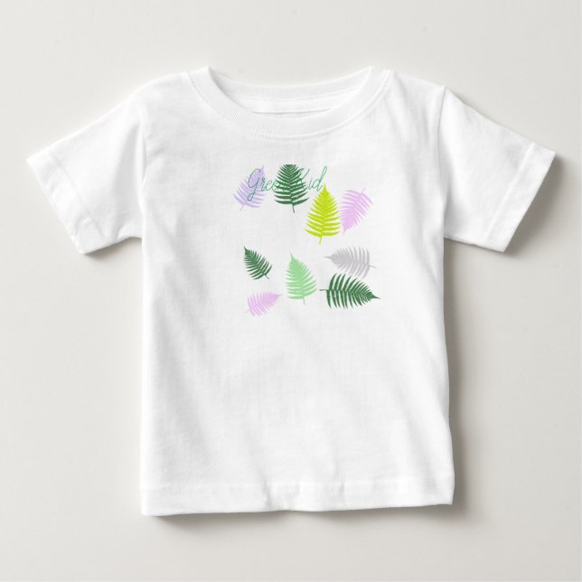 Camiseta De Bebé Pastel Colours Lucky Fern (Anverso)