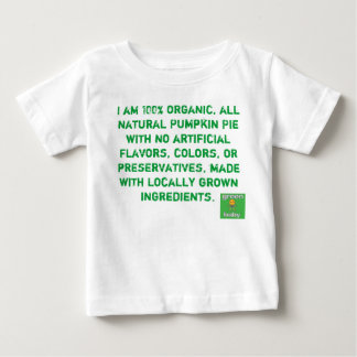 Camiseta De Bebé Pastel de calabaza orgánico