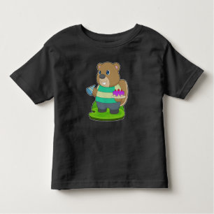 Camiseta De Bebé Pastel de cumpleaños de Beaver