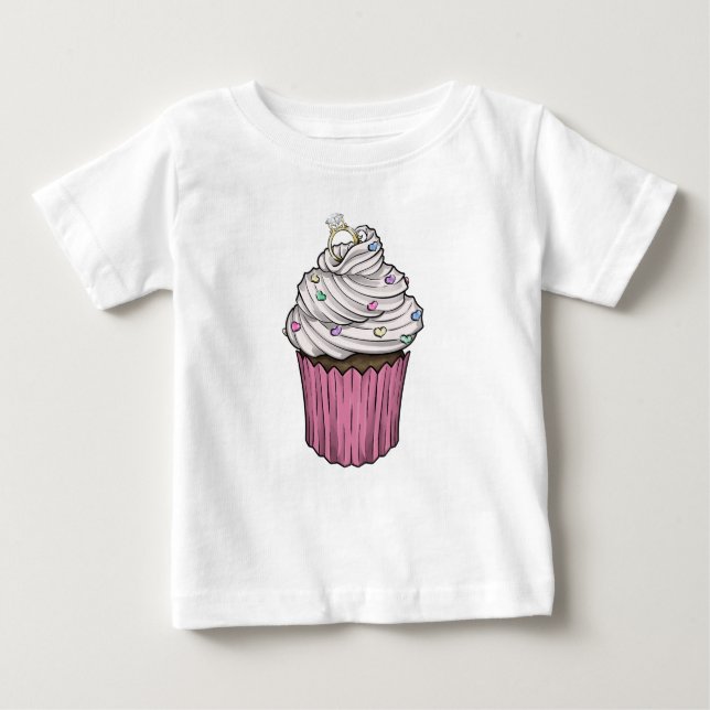 Camiseta De Bebé Pastel de propuesta dulce (Anverso)