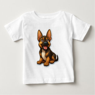 Camiseta De Bebé Pastel de Shepard alemán
