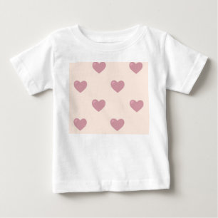 Camiseta De Bebé Pastel Love Hearts