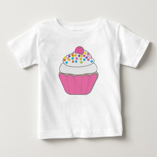 Camiseta De Bebé Pastel rosa (Anverso)