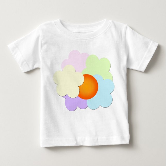 Camiseta De Bebé Pastel Sunset Baby T-Shirt (Anverso)