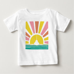 Camiseta De Bebé Pastel T-38 Sunset