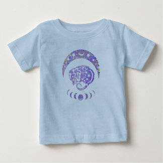 Camiseta De Bebé Pastel Watercolor Moon Possum